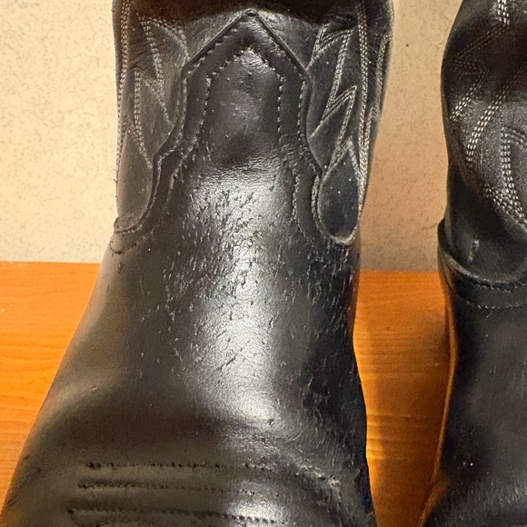 Vintage Nacona Black Leather Western Cowboy Boots Men’s Size 9 - Picture 6 of 14